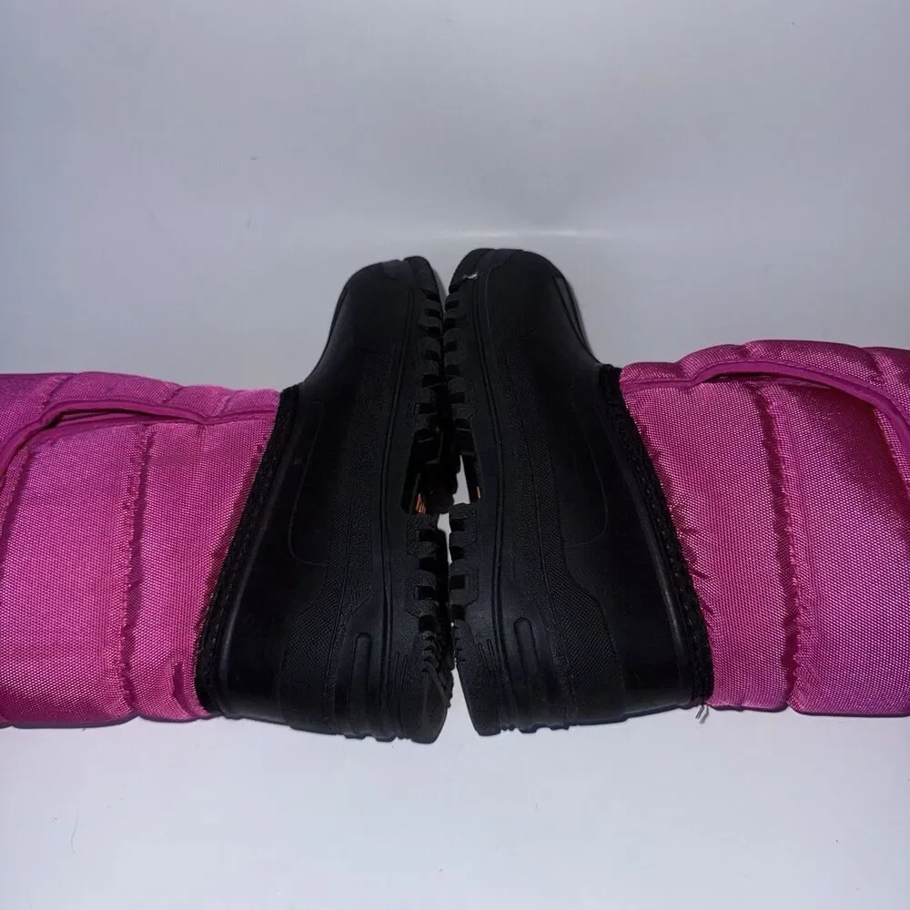 Polo Ralph Lauren Black & Pink Hamilten II EZ Girls Snow Boots Size 10